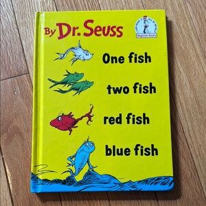 Dr. Seuss one fish, two fish, red fish, blue fish